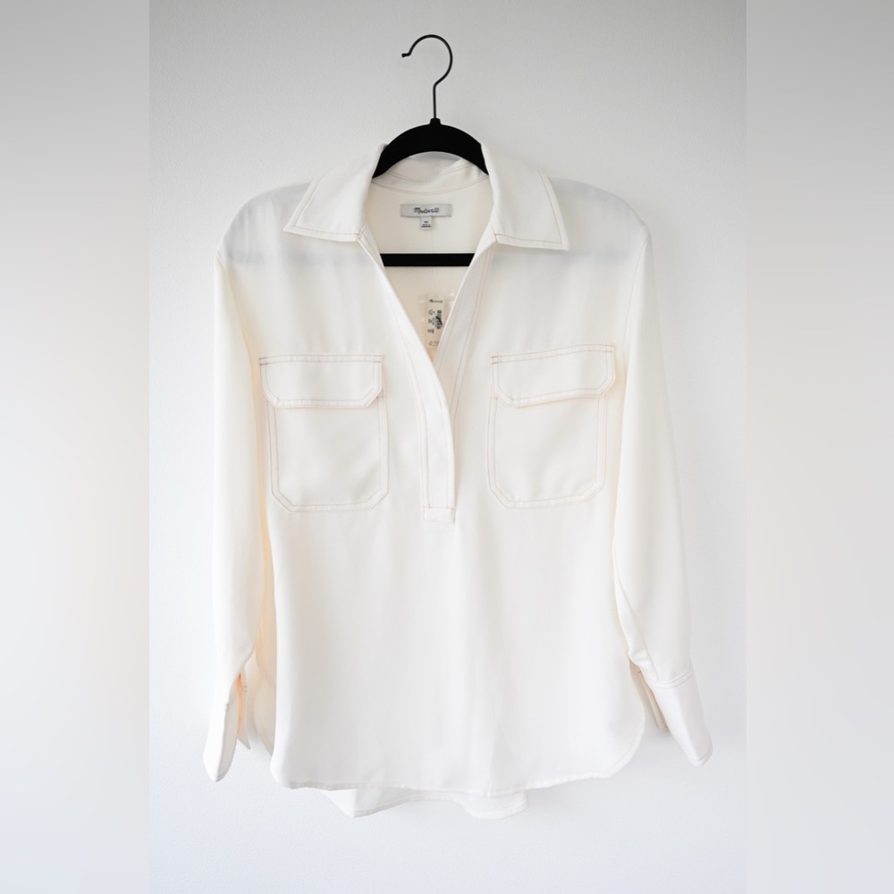 Madewell Button Front Blouse - Picture 5 of 9